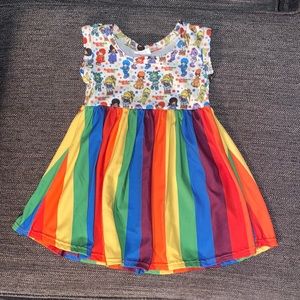 Rainbow-brite dress-please see size info in detail